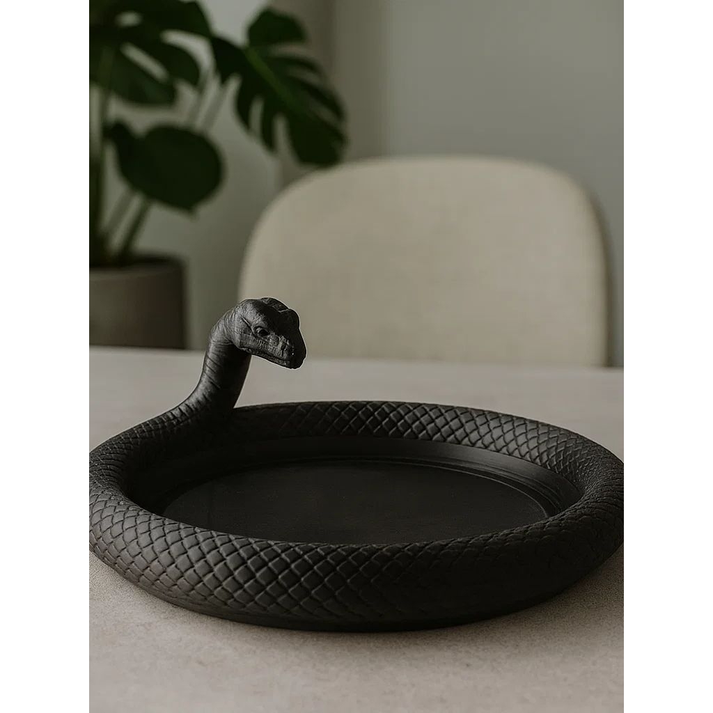 Jual Snake Plate Jewelry and Decor 3D Printing luxury Figure piring ...