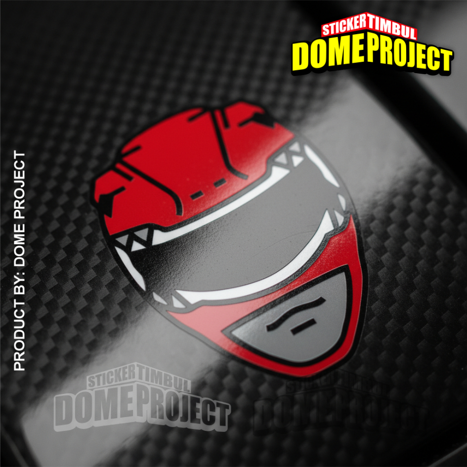 Jual STIKER CUTTING DECAL POWER RANGER RED WATERPROOF | Shopee Indonesia