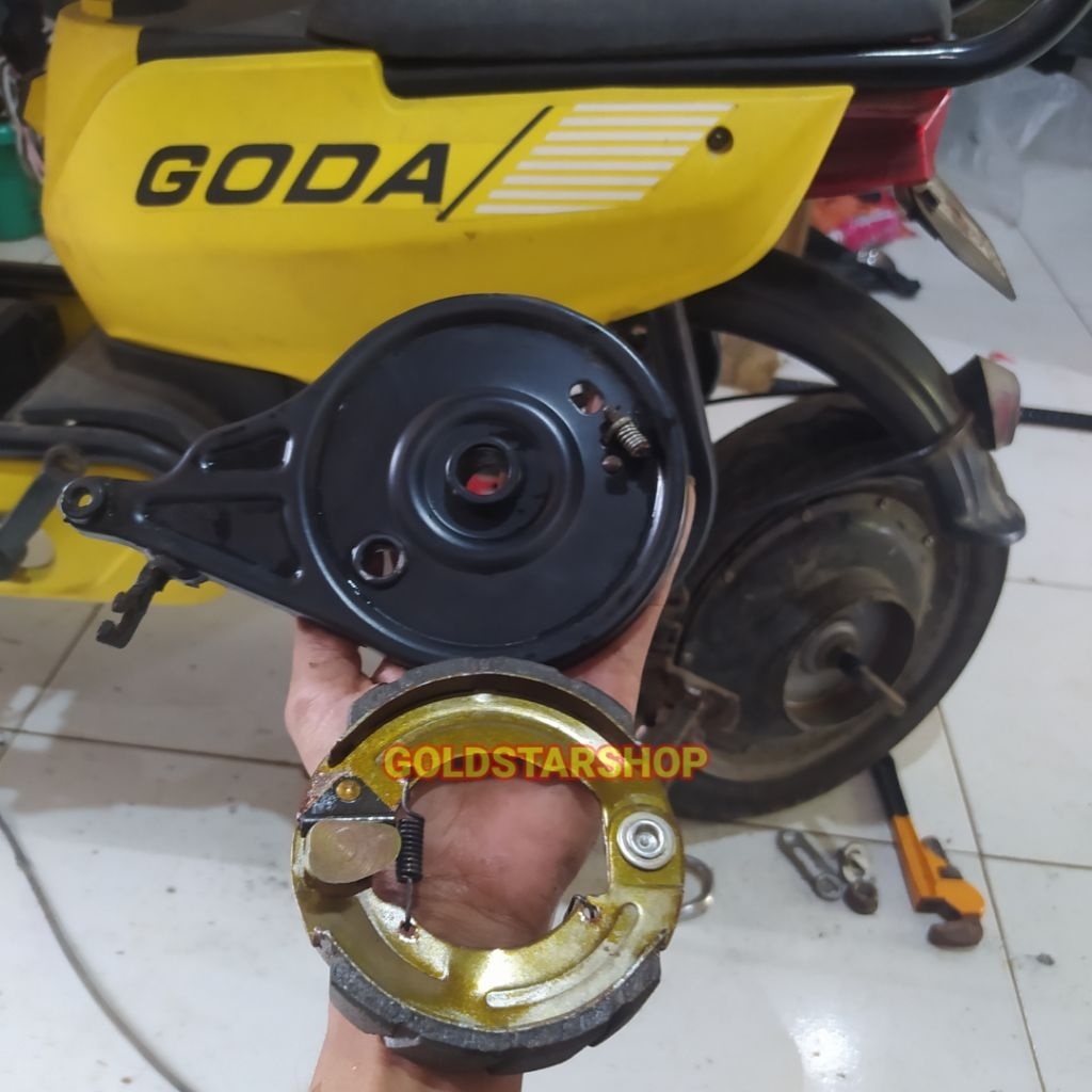 Jual kampas rem sepeda listrik goda 140/140L/140D bisa untuk tipe yang ...