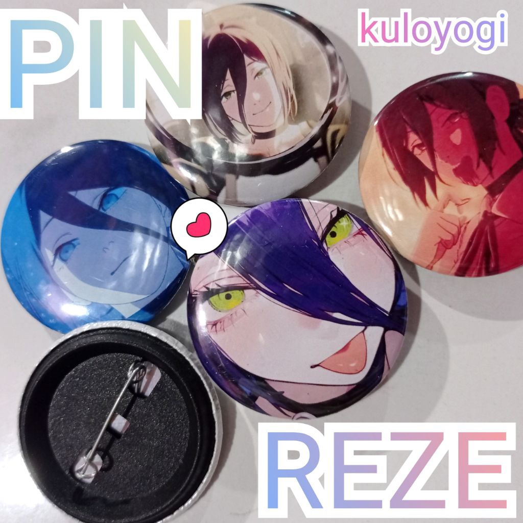 Jual Pin Reze Chainsawman 44mm Custom Pin Anime Reze Chainsaw man ...