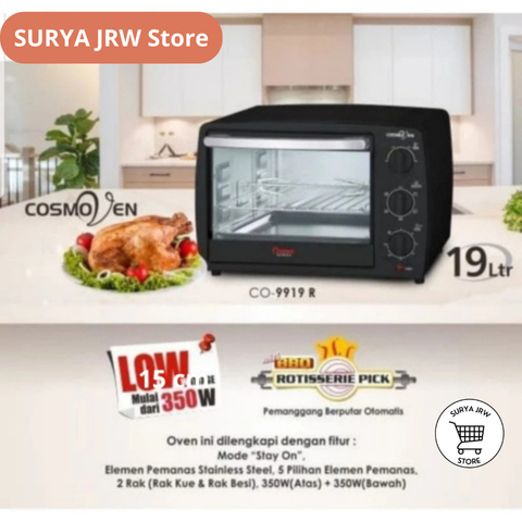 Jual COSMOS : CO9919R OVEN LISTRIK LOW WATT 19 LITER CO 9919 R /23 ...