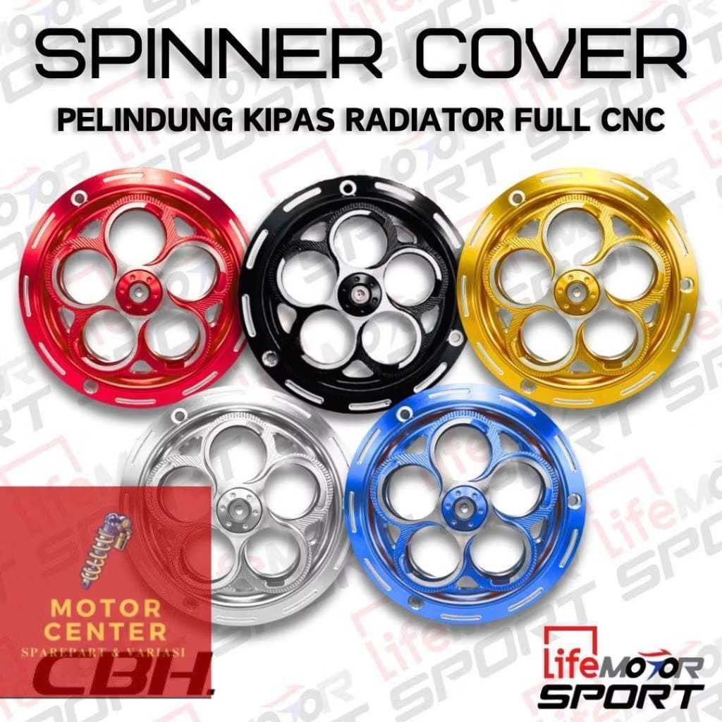 Jual Spinner Cover Radiator Spin Full Cnc Mio Vario Beat Scoopy Fino ...