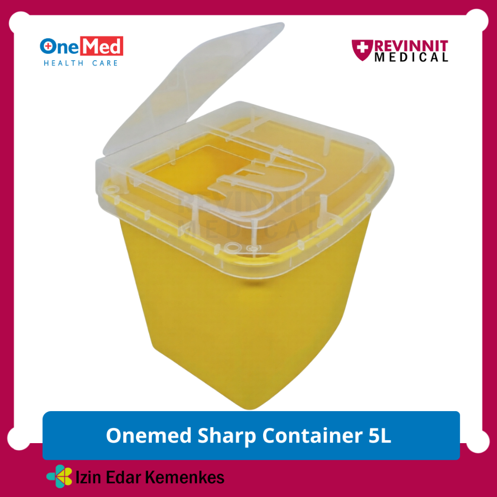Jual ONEMED - Sharp Container 5 Liter / Tempat Sampah Limbah Medis 5 L ...