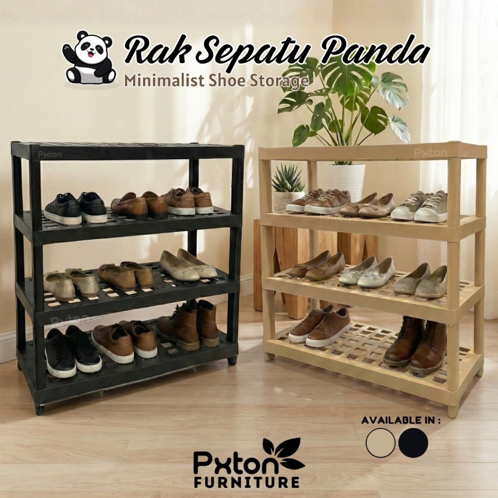 Jual Rak Sepatu Panda / Estetik Shoe Rack Box / tempat sepatu | Shopee ...