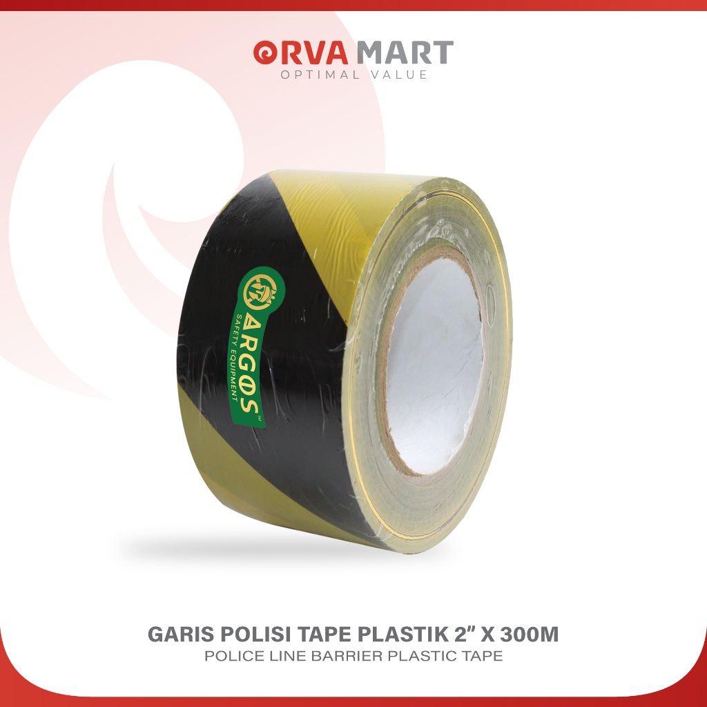 Jual Garis Polisi Police Line Kuning Hitam / Merah Putih 2 Inch x 300 ...