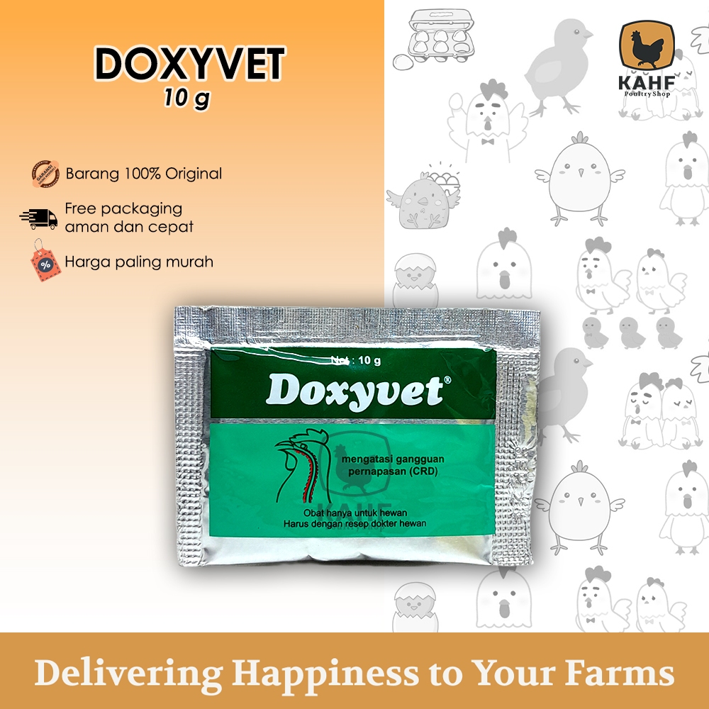 Jual Doxyvet 10 gram Obat Ngorok / CRD Ayam Medion Snot Coryza | Shopee ...