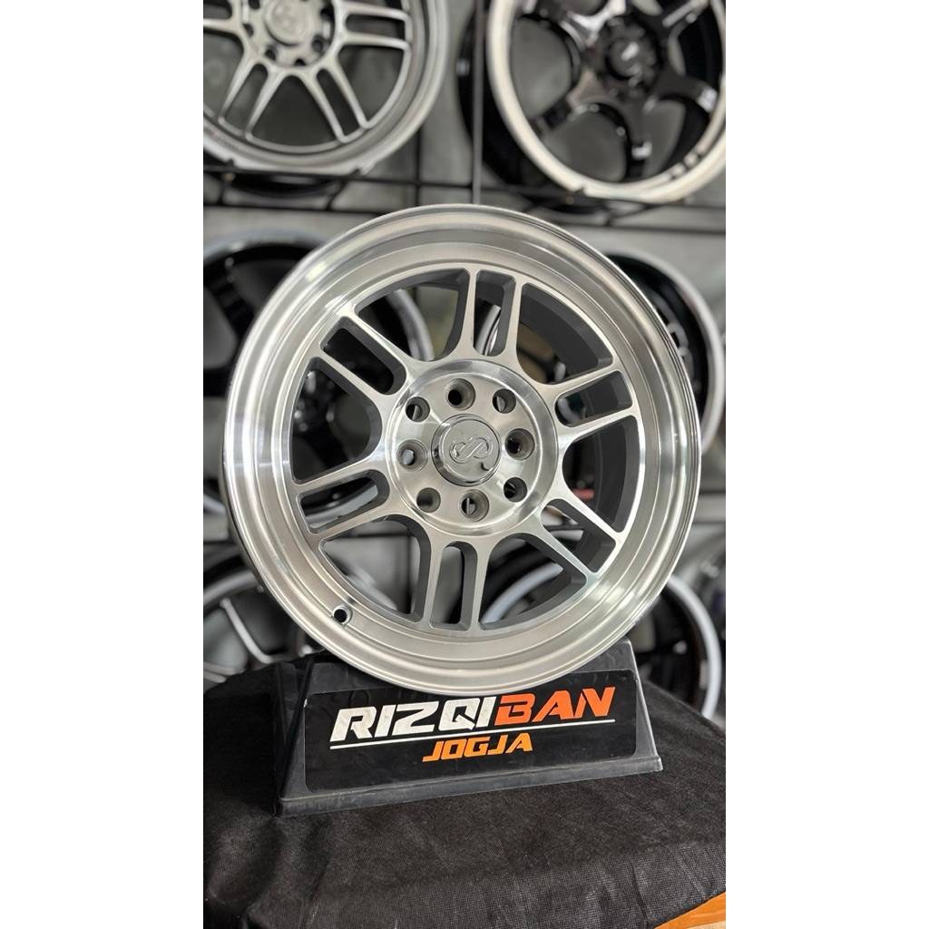 Jual velg enkei rpf r15 full polish pcd 4x100/114 lebar 7 kondisi baru ...