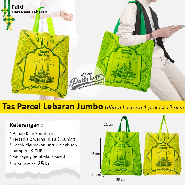 goodie bag idul fitri JUMBO Grosir isi 12 / tas souvenir lebaran tas hampers / bingkisan kebaran