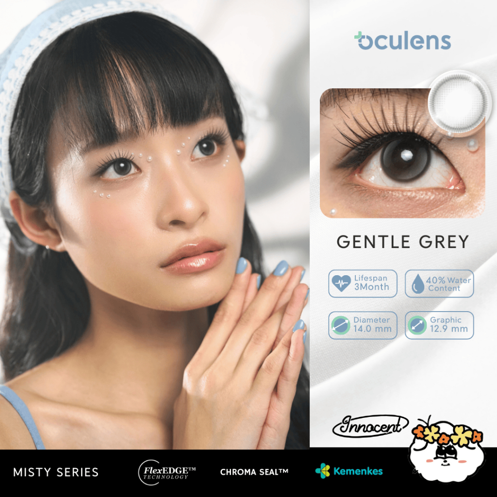 Jual OCULENS Softlens MISTY - Gentle Grey (1 PCS / SETENGAH PASANG ...