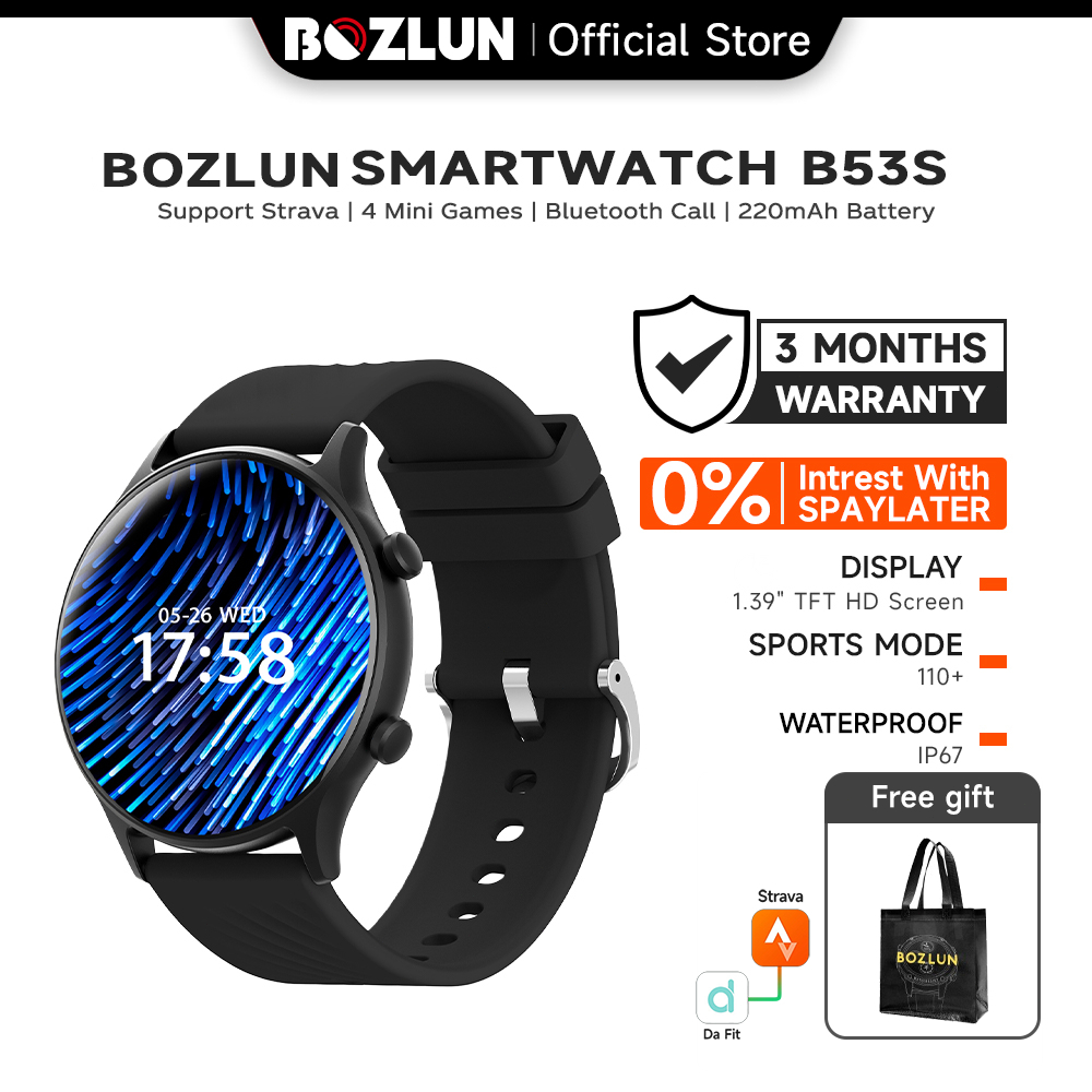 SKMEI X BOZLUN B53S Smartwatch Pria Wanita Original Smartband Fitness Tracker/Bluetooth Call/ Data tidur  jam tangan wanita smartwatch