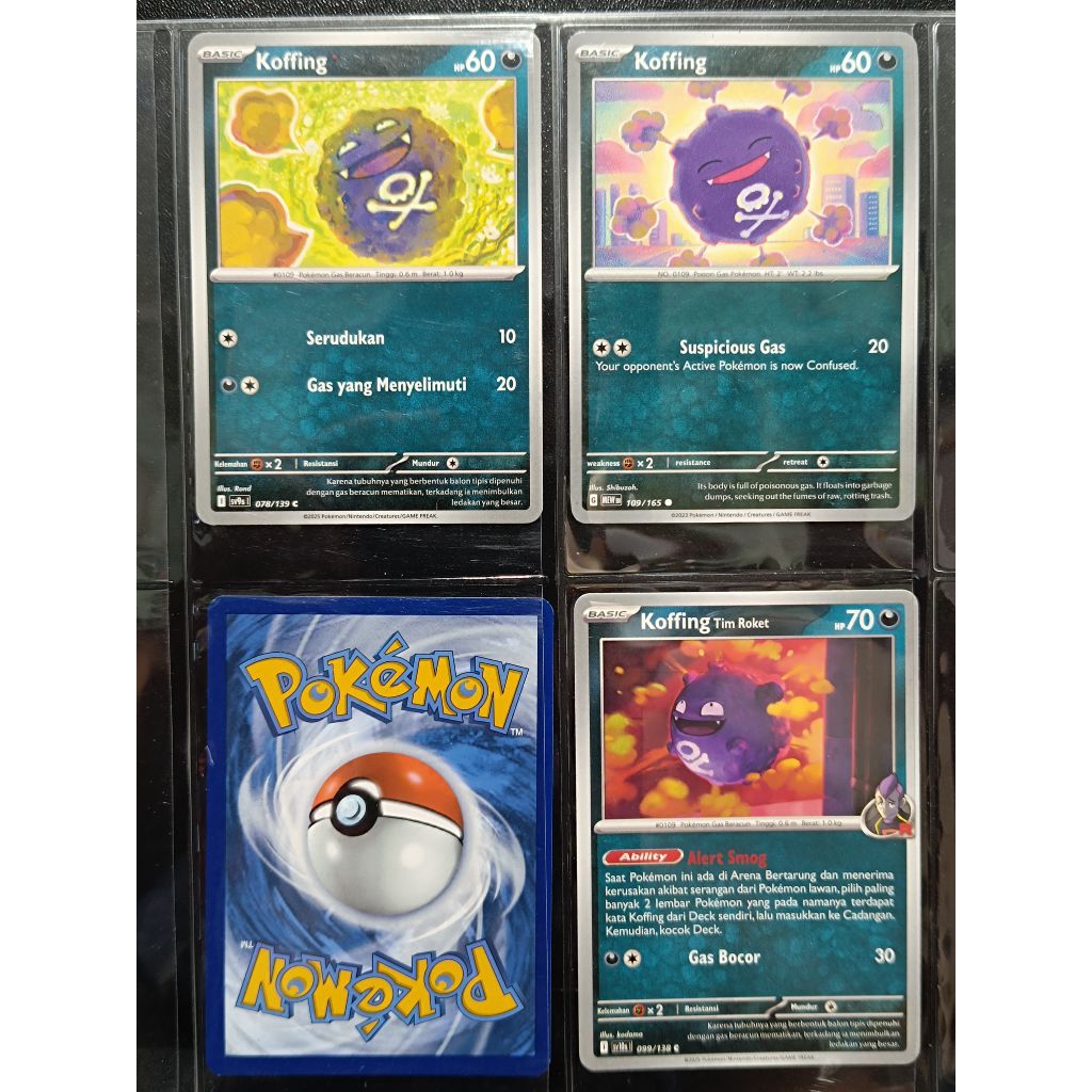 Jual kartu pokemon TCG ori Koffing, tim roket Indonesia English japan ...