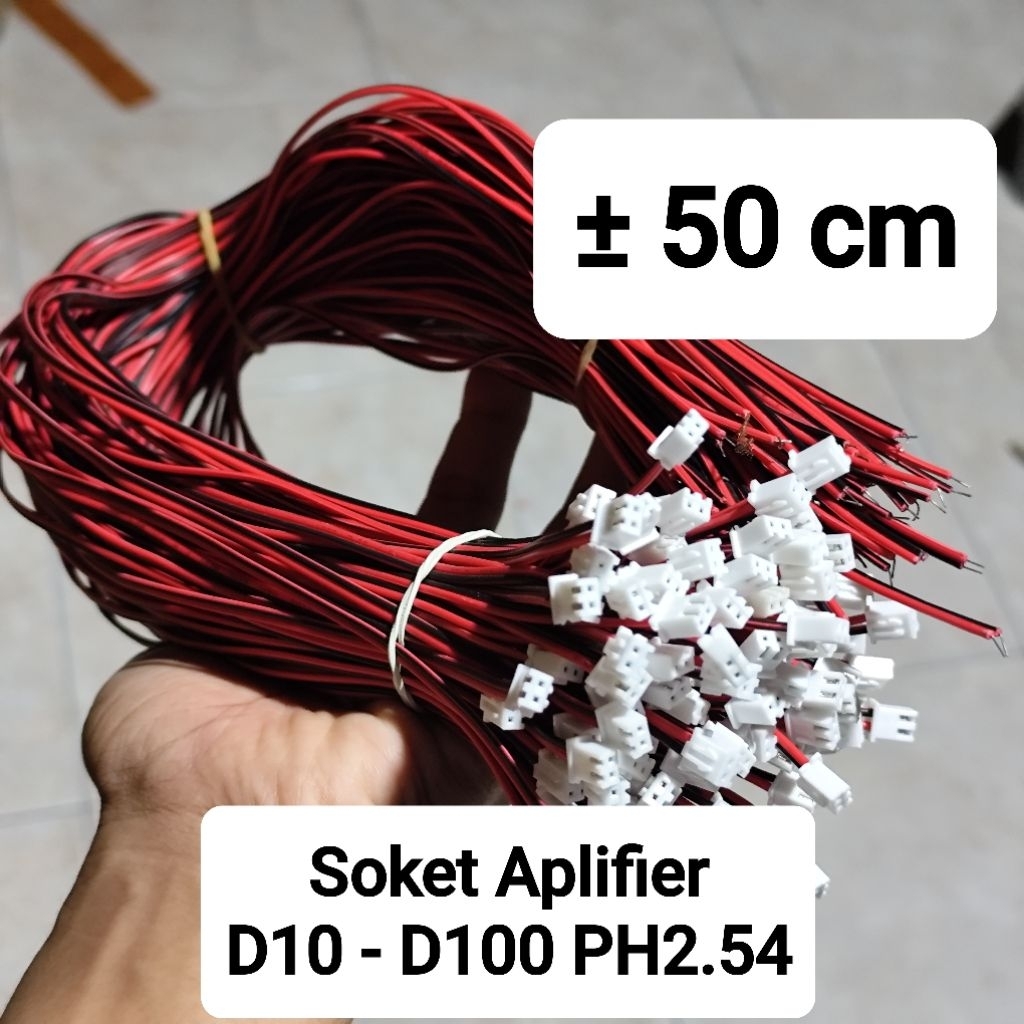 Jual Kabel Soket Power Amplifier D10-D300 Sambungan Kabel Power JST PH2 ...