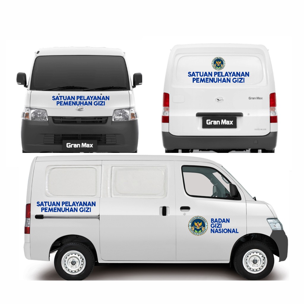 Jual Sticker Cutting / Sticker Branding Mobil SPPG BGN Satuan Pelayanan ...