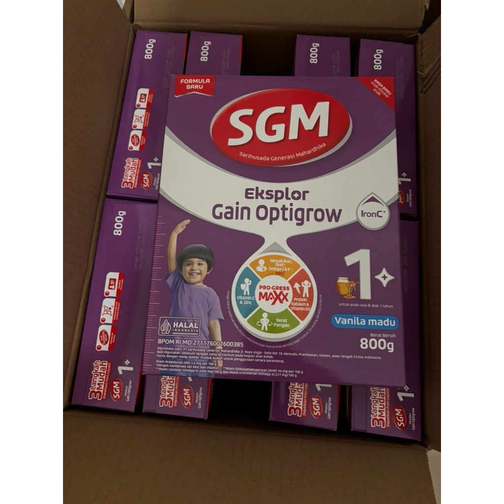 Jual Sgm Gain Optigrow 800 g ed2027 vanila madu | Shopee Indonesia