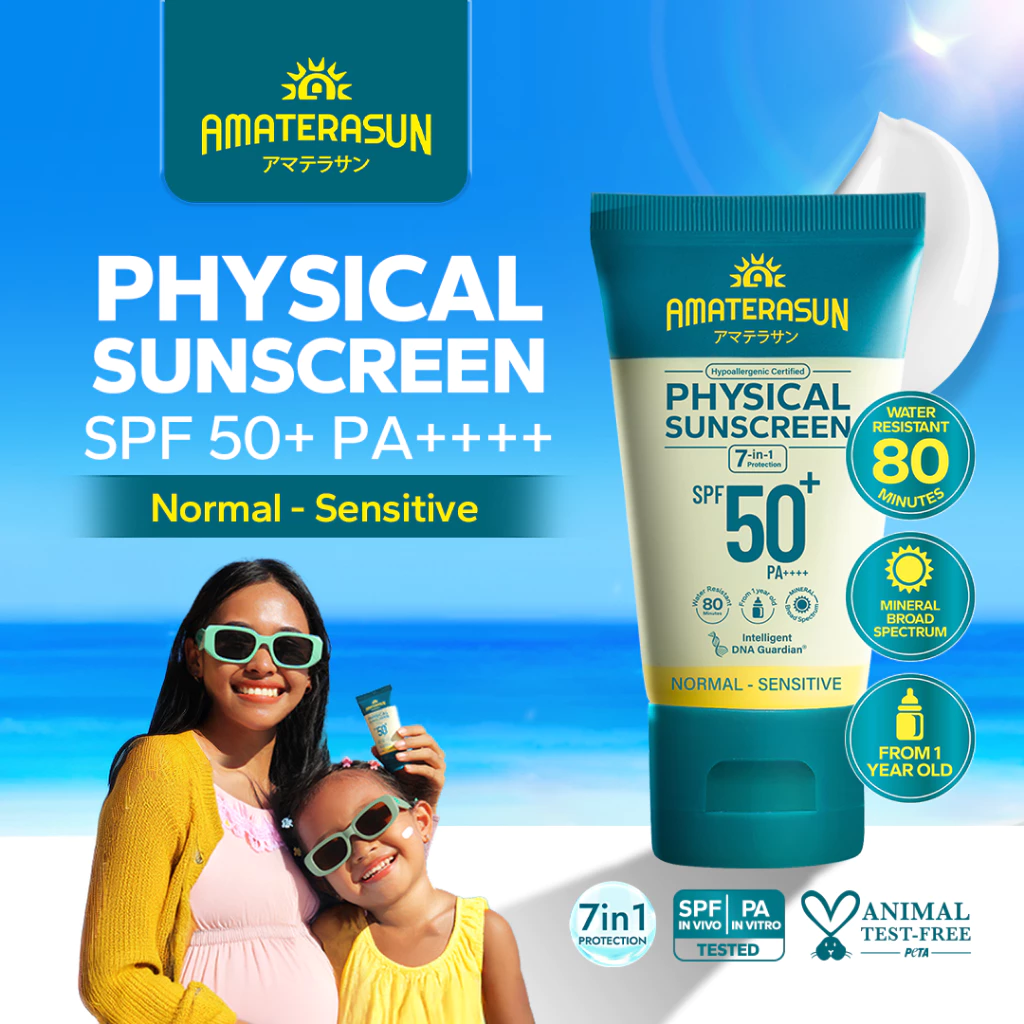 Pratinjau AMATERASUN [REAL SPF Certified] Physical Sunscreen SPF 50+ PA++++