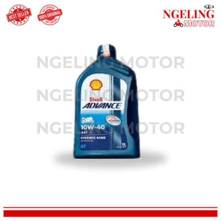 Oli SHELL ADVANCE AX7 Original 1 L / 1 Liter 10W-40 1 Dus Isi 12 Botol Oil Mesin Motor Bebek Sport Asli - Harap Baca Deskripsi Terlebih Dahulu - Produk Spareparts Motor Berkualitas