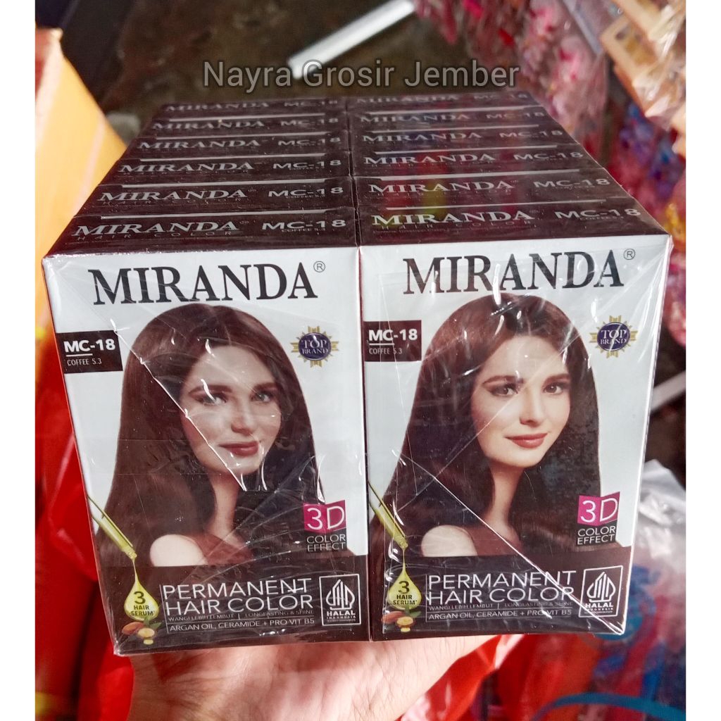 Jual Semir Rambut Miranda Warna Coffe 5.3 Permanent 1 Pack Isi 12 Pcs ...