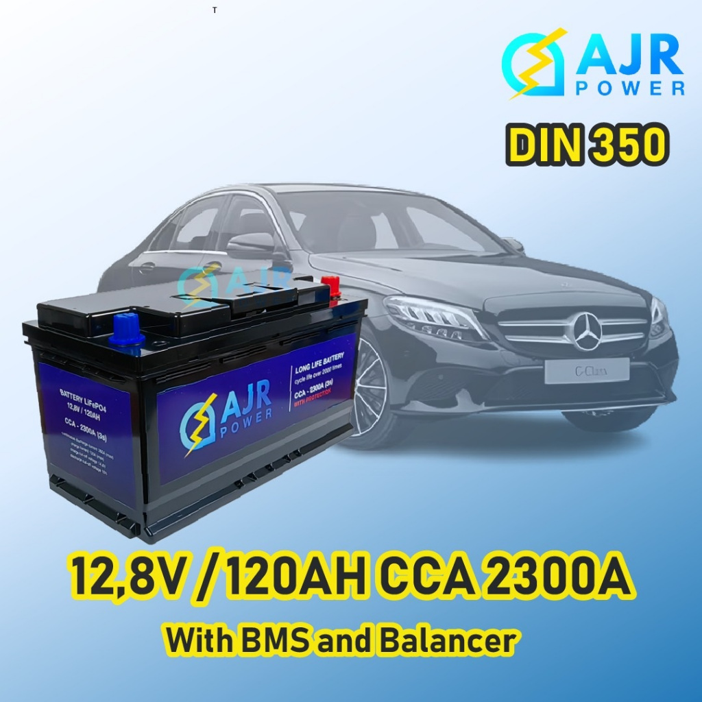 ACCU AKI LITHIUM BATTERY BATERAI LifePo4 DIN100 60002 LN3 MOBIL LAND ROVER PALISADE AUDI A3 A6 MERCY DIESEL C CLASS AJR POWER 12V 12,8V 90AH 105AH 120AH 1700A CCA 2000A 2300A BMS dan BALANCER