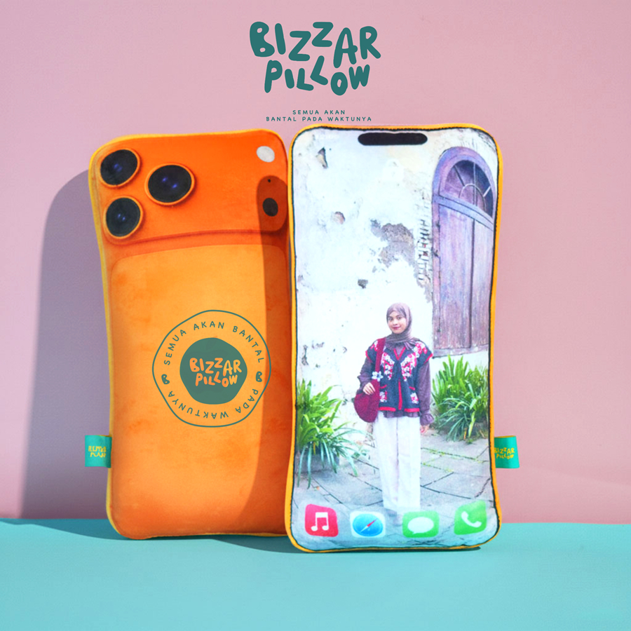 Jual Bizzarpillow Bantal Handphone Unik Custom Foto Size M | Free Edit ...