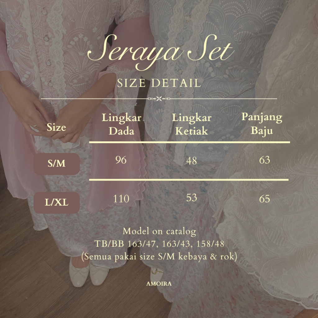 Jual Seraya Set | Raya Collection by Amoira | Kebaya renda dengan ...