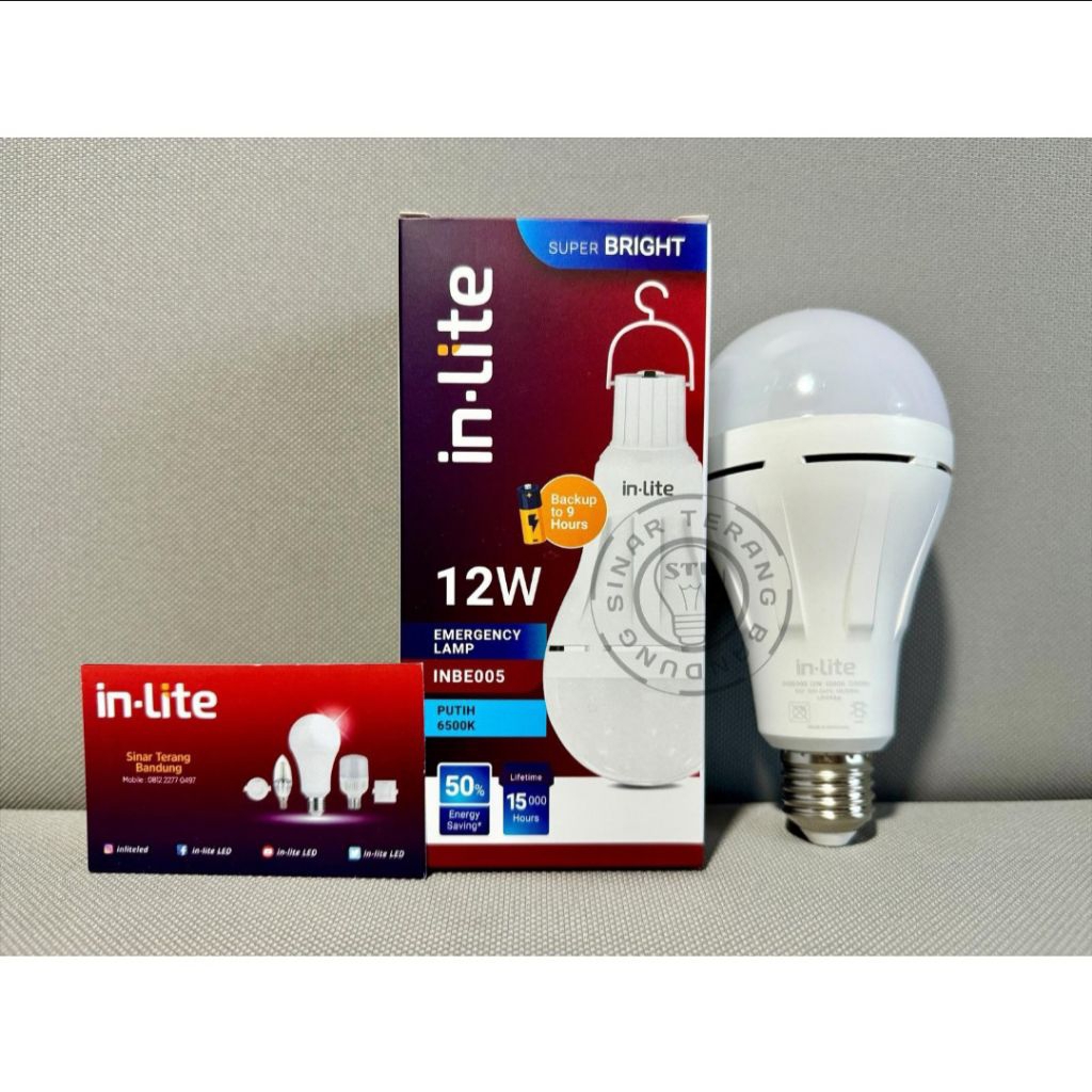 Jual Lampu LED EMERGENCY INLITE 12W 6500K INBE005 | Shopee Indonesia