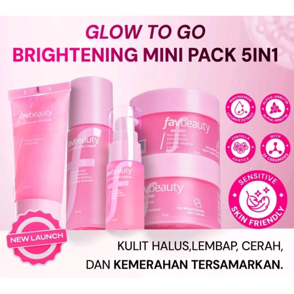 Jual FAV BEAUTY 5in1 Mini Brightening Set | Shopee Indonesia