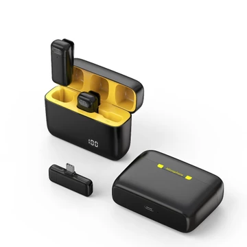 Blazer K6 Wireless Microphone Clip On Mic Lavalier Microphone Wireless Plug Play Dengan LED