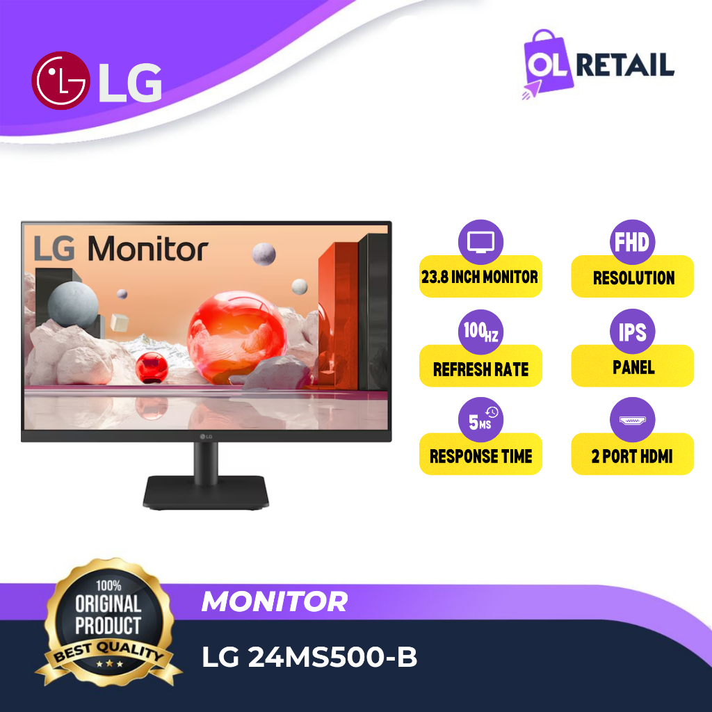 Jual LG 24MS500-B 24