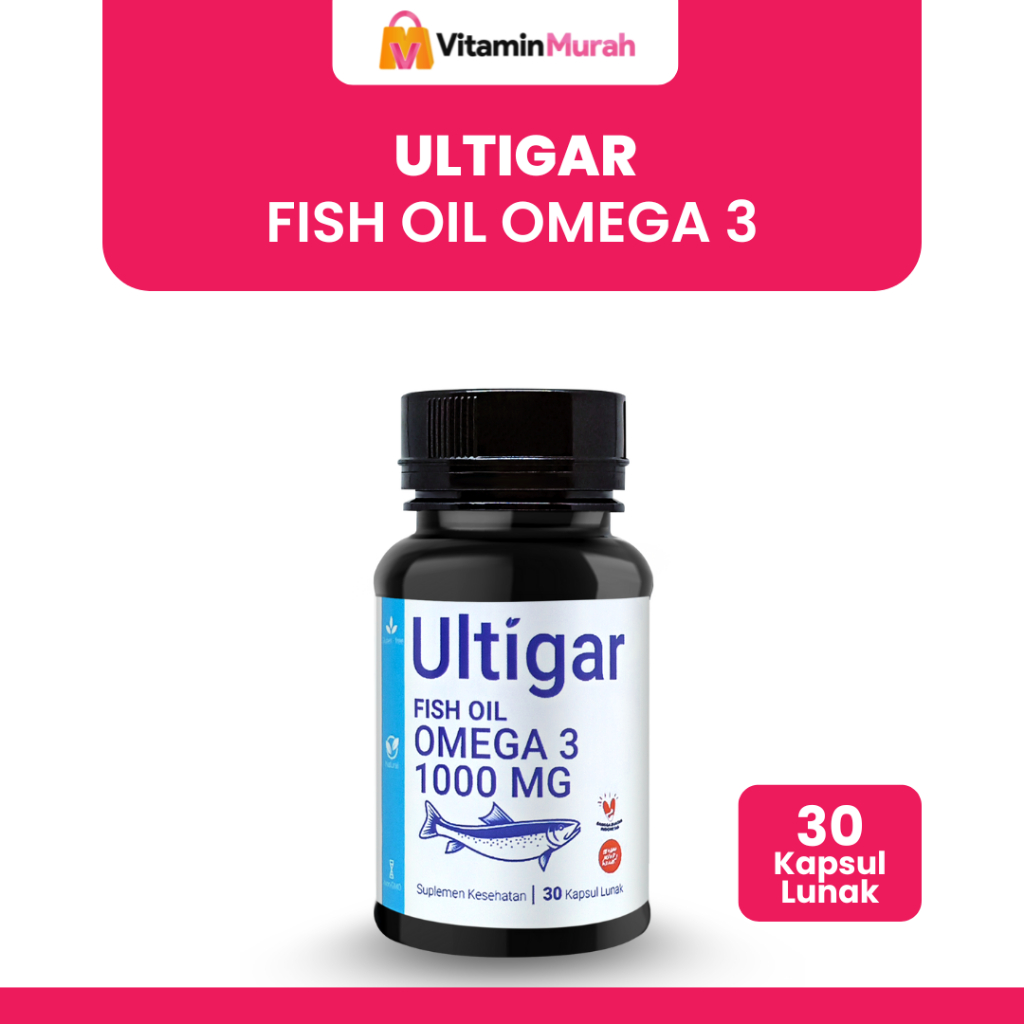 Jual ULTIGAR FISH OIL OMEGA 3 1000 MG ISI 30 KAPSUL - SUPLEMEN ...