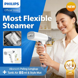New! Philips Handheld Steamer Travel Portable Steam Iron Efisiensi tinggi Setrika Uap
