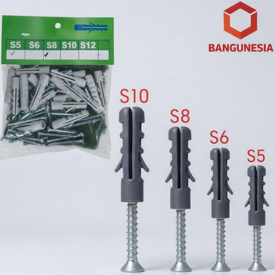 Jual Pengencang Baut Fastener / Jangkar Skrup / Angkur Dinding / Wall ...