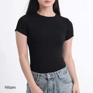 Awsome Kaos Polos Perfect Fit Premium Cotton Cloud Women Fitted Tshirt