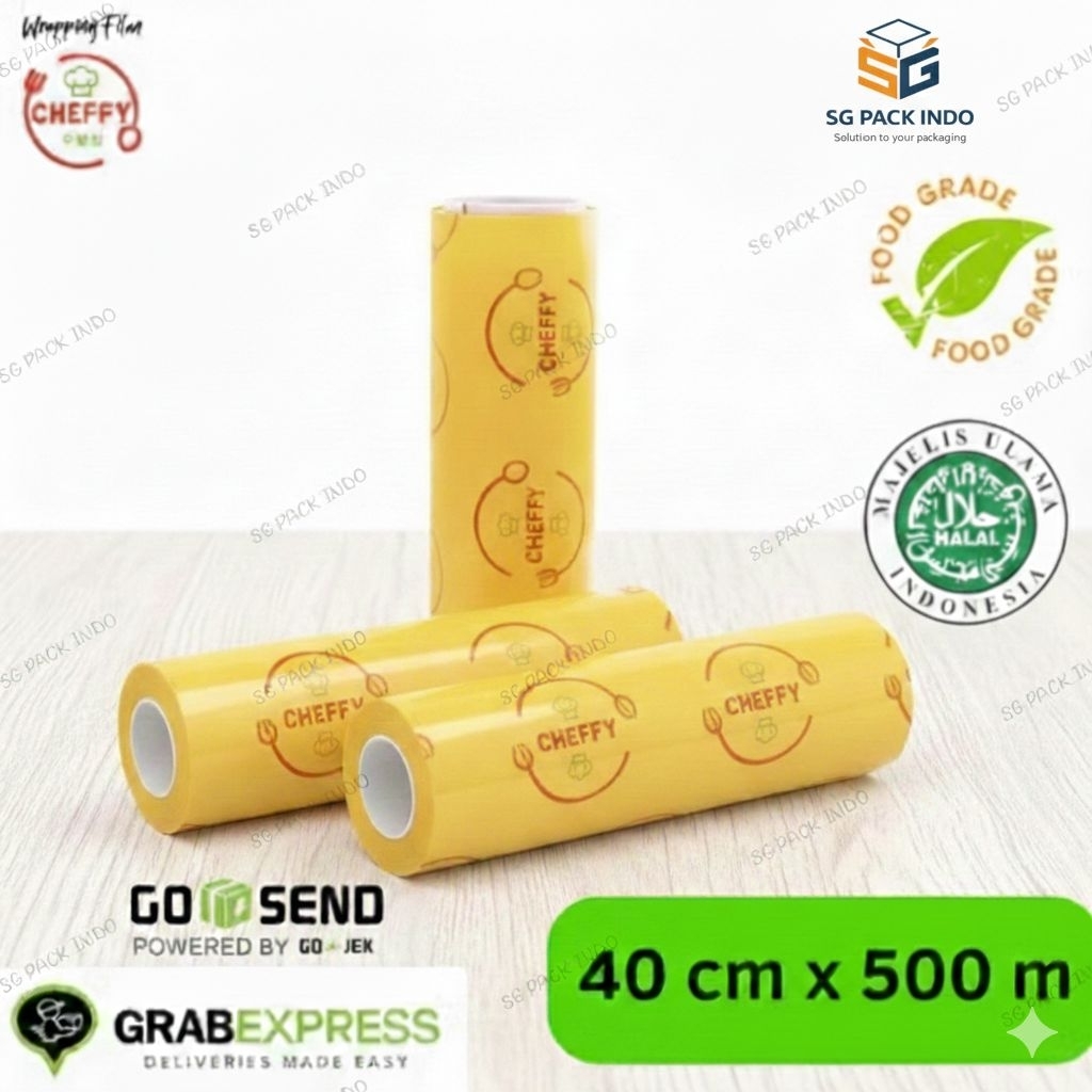 Jual Wrapping Food CHEFFY 40cm x 500m (ECERAN / 1roll) | Shopee Indonesia