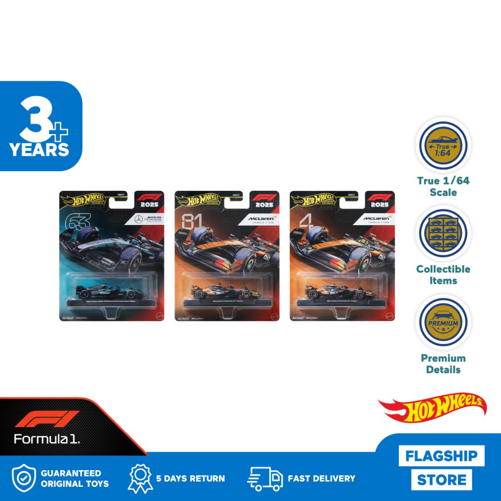 Jual Hot Wheels Premium Formula 1 2025 Dash J Bundle 1 - Mainan Mobil ...