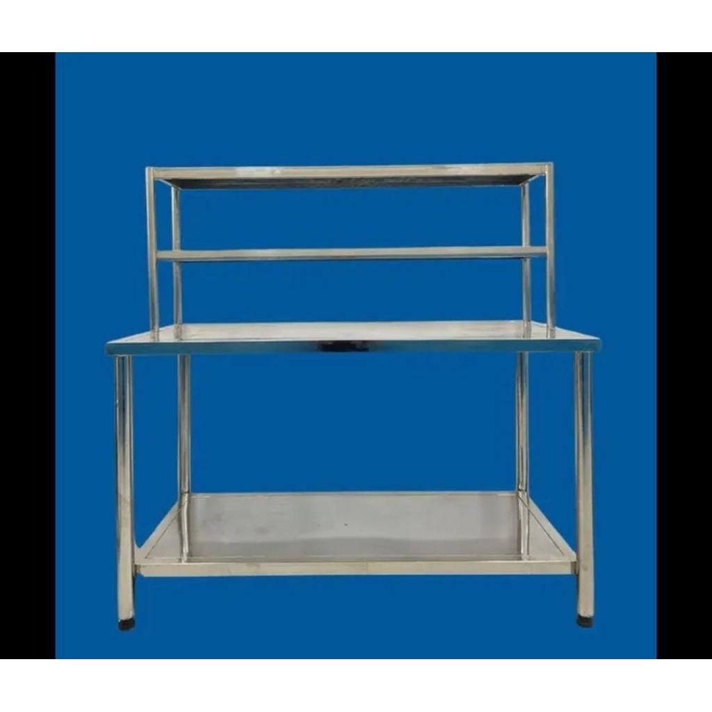 Jual Meja Stainless Dapur MBG 150x75x85cm | Meja Bumbu Stainless Steel ...