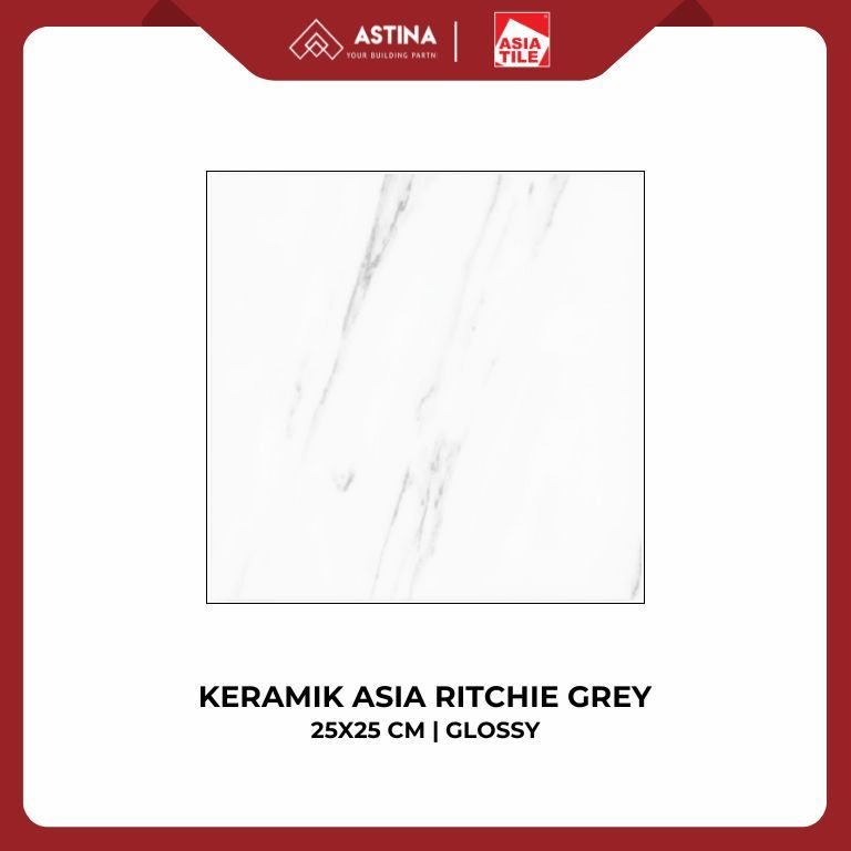 Jual KERAMIK ASIA RITCHIE GREY 25X25 CM GLOSSY KW A | Shopee Indonesia
