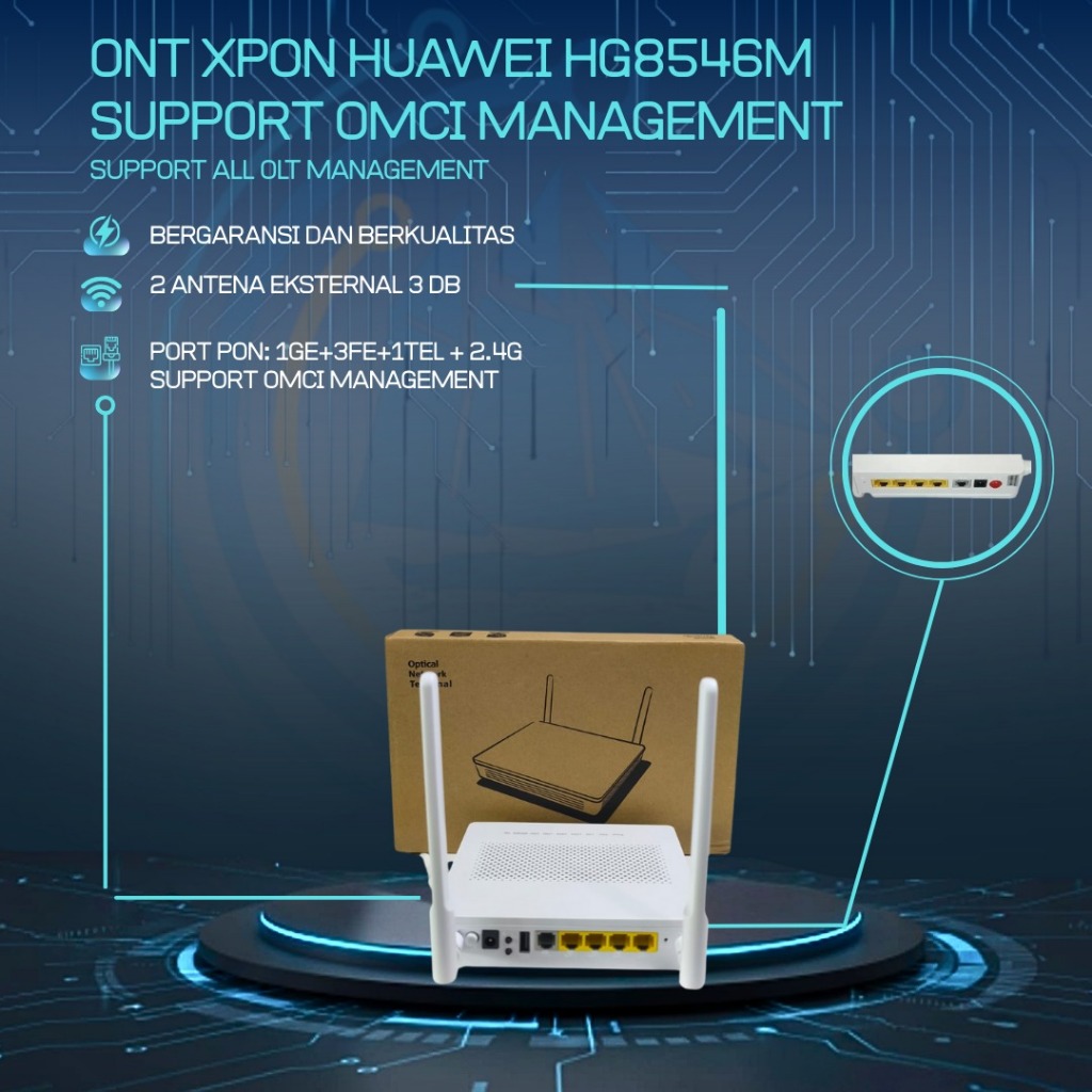 Jual NEW HUAWEI HG8546M ONT XPON SUPPORT OMCI | Shopee Indonesia
