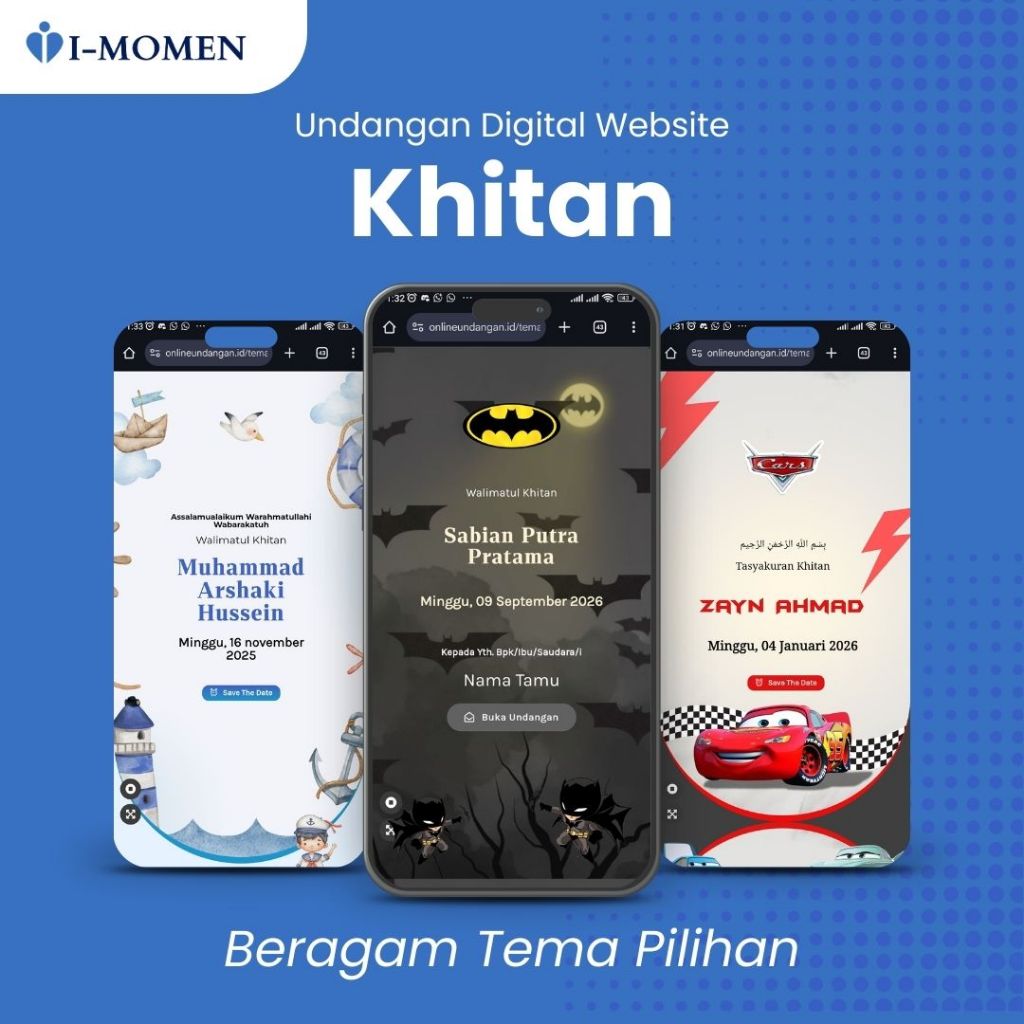 Undangan Digital Khitan Website| Web Tema Khitan |  Menggunakan Foto & Tanpa Foto