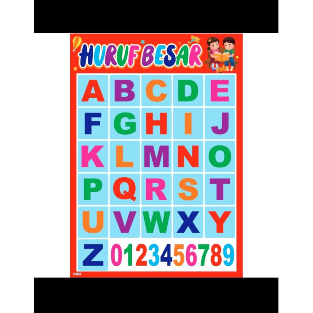 Jual Poster Edukasi Anak/poster abc, angka,hijaiyah, dll | Shopee Indonesia