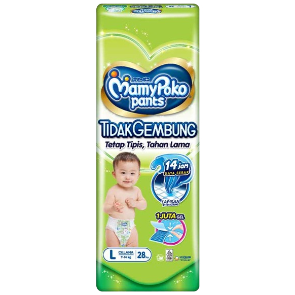 Mamypoko Pants Tidak Gembung Slim M30 L28 Xl26 Celana M 30 L 28 Xl 26 Mamy Poko - foto 2