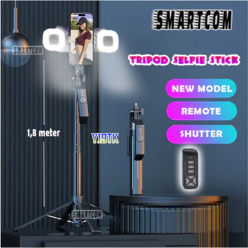 SMARTCOM Tripod Bluetooth P180 P185 Tongsis Selfie Stick Remote Control Hand Stabilizer HP 360