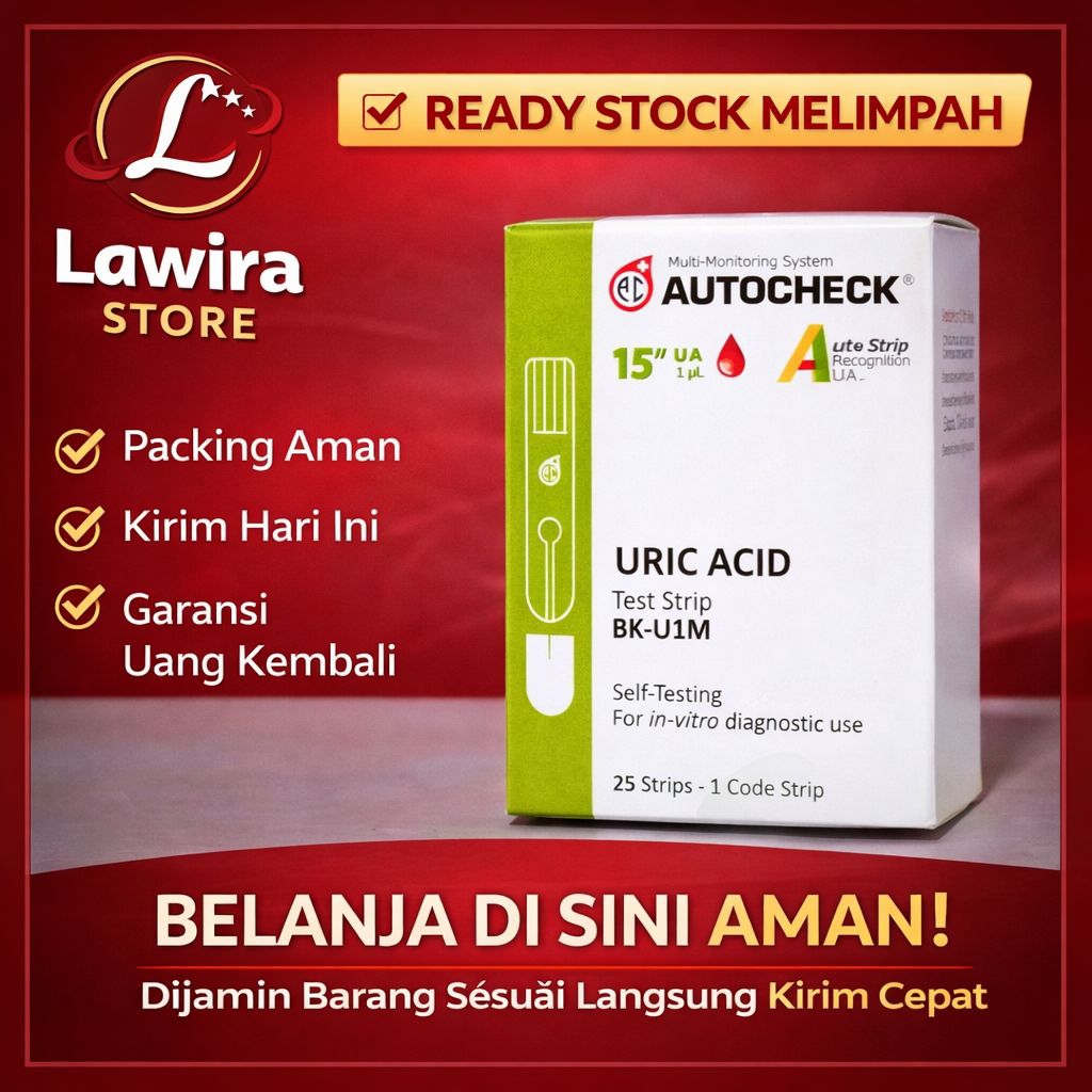 Jual Strip Asam Urat AutoCheck Isi 25 Test Strip Original Refill ...