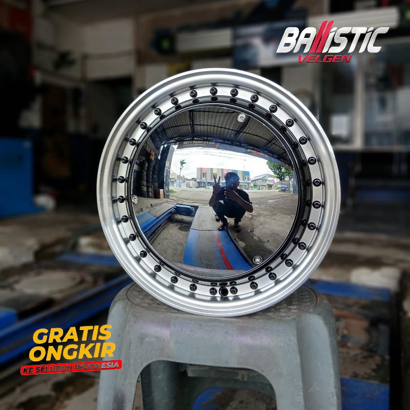 Jual Velg Mobil Racing HSR ORIGINAL Clasic Mirror Ring 15 Lebar 65 Et ...