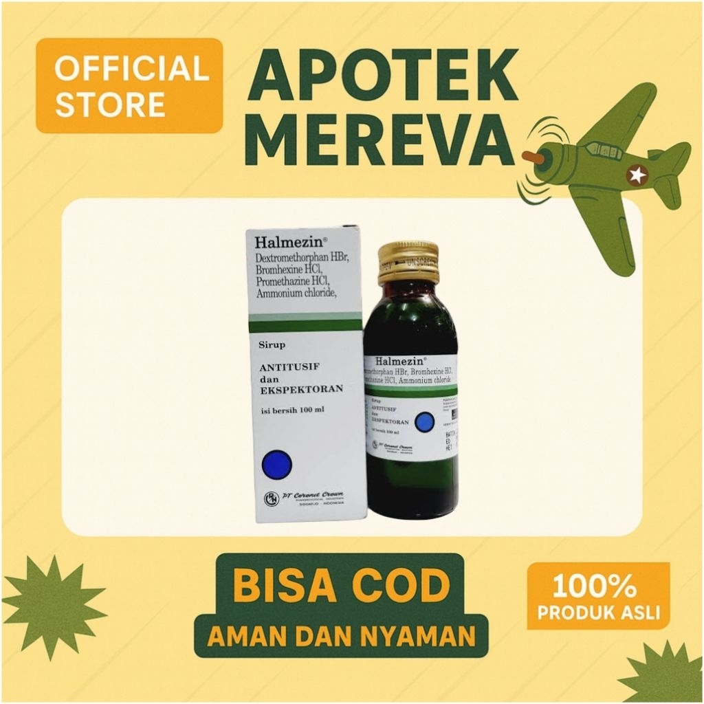 Jual Halmezin sirup batuk kering dan berdahak ampuh @ 1 botol | Shopee ...