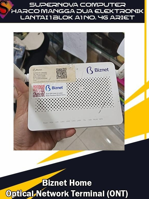 Jual Biznet Home Optical Network Terminal (ONT) or modem/router ...