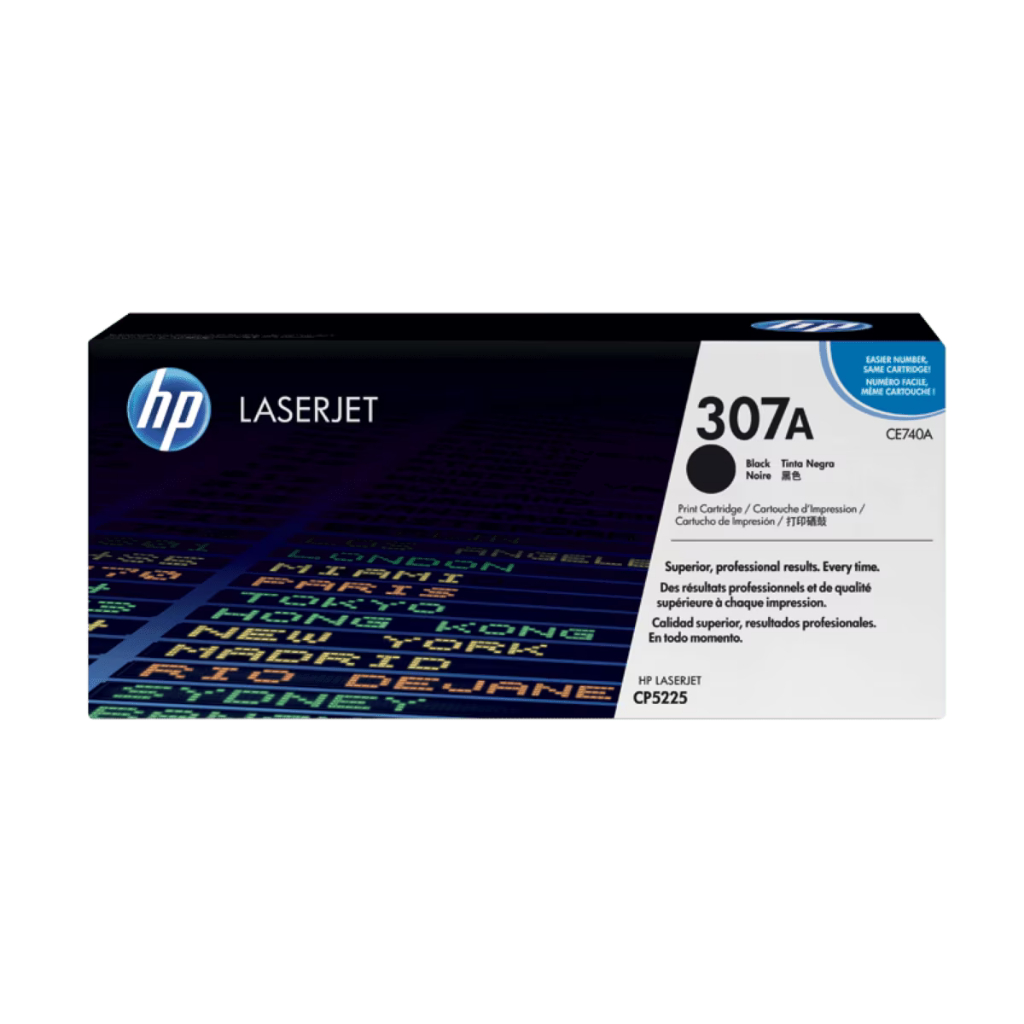 HP Toner 307A Black Cyan Magenta Yellow LaserJet Cartridge Original [CE740A CE741A CE742A CE743A] (2)