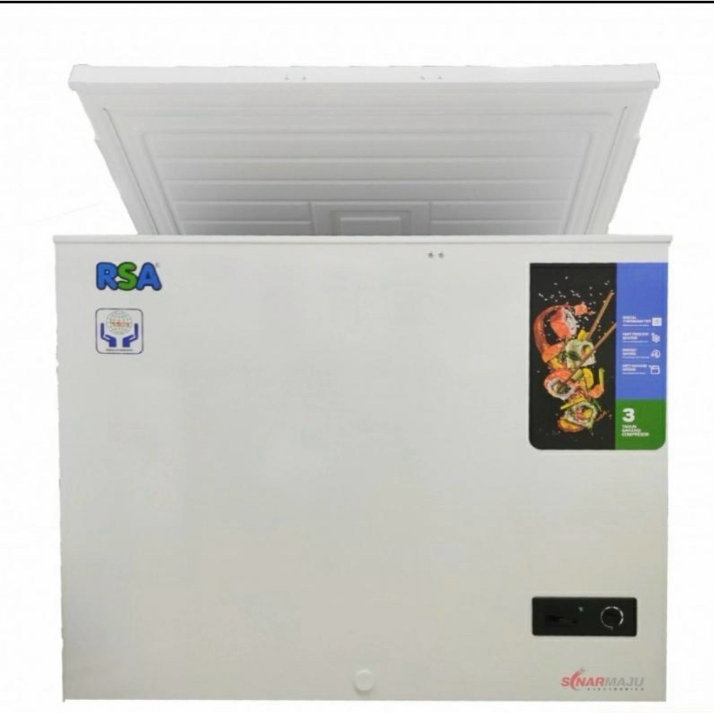 Jual RSA Chest Freezer 199 Liter CF-210 dengan Interior Lamp & Key Lock ...