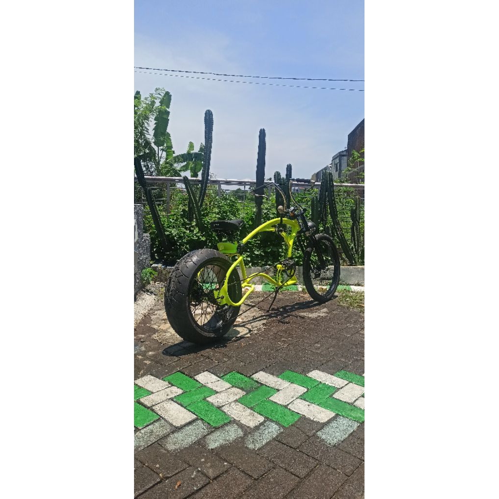 Jual custom sepeda listrik motor pedal trike taiwan alloy 24 7 speed ...