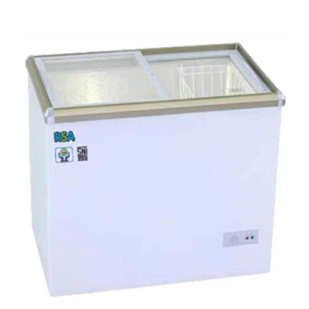 Jual RSA Chest Freezer XS-200 Kaca Datar Putih 171 Liter Hemat Energi ...