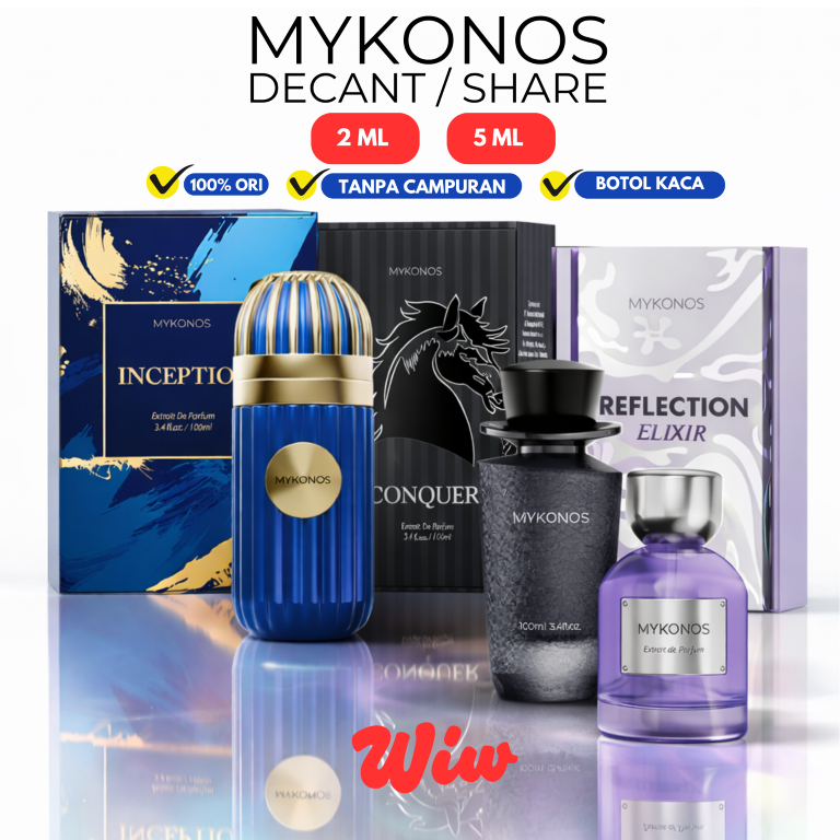 Jual Mykonos Decant Parfum Conquer Reflection Elixir Inception 2ML 5ML ...